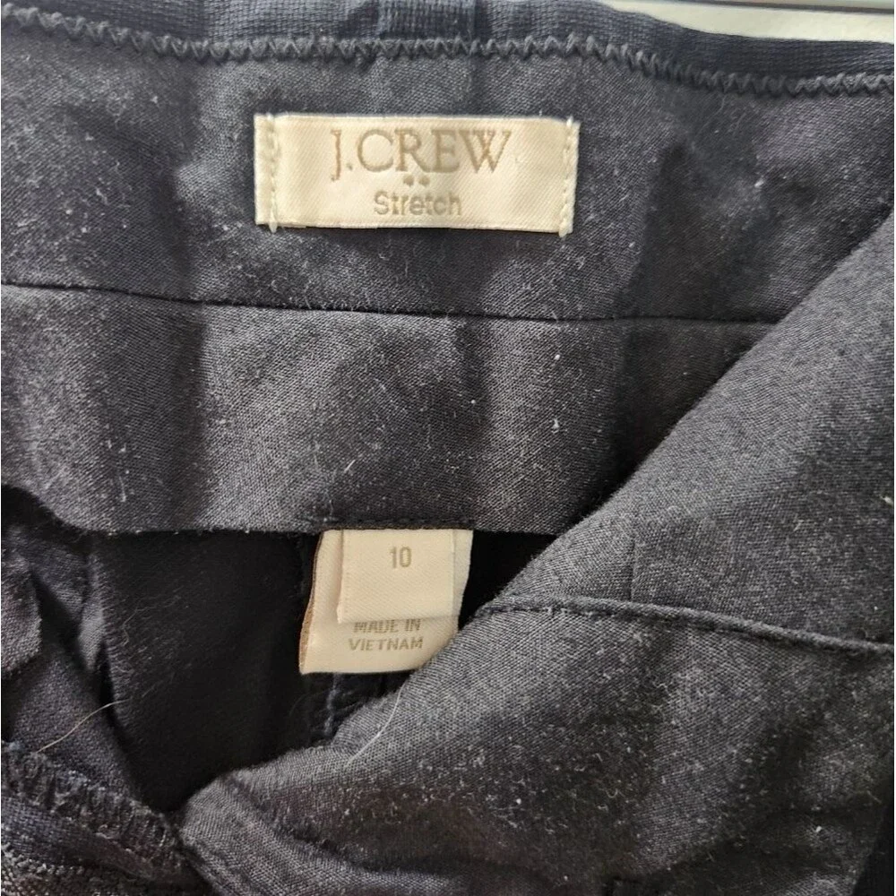 J. Crew Stretch Slacks Women's Size 10 Black